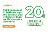 Ricevi 20€ in Buoni spesa ogni 20€ spesi