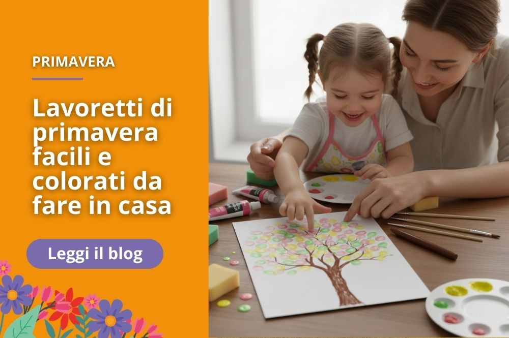 3 lavoretti di primavera facili e colorati da fare in casa