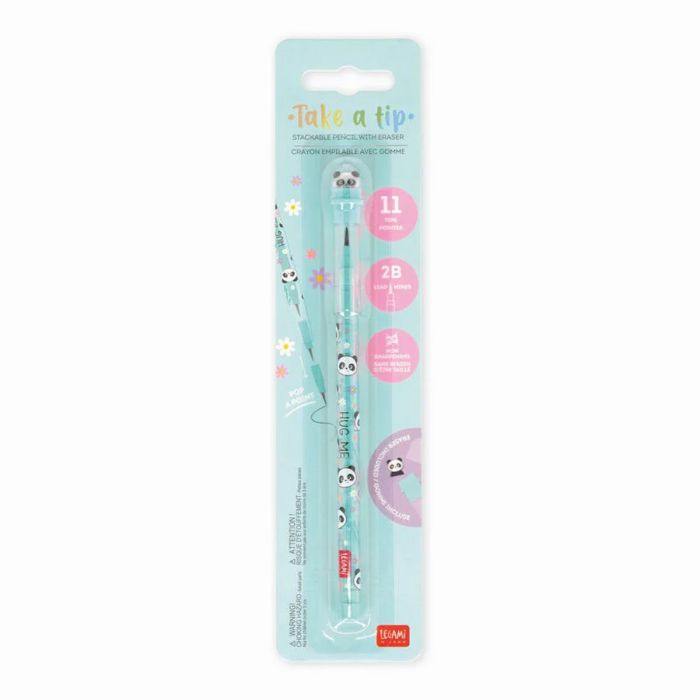 Channie's Matite Panda Bianco Per Bambini - 2 Confezioni Da 5, Jumbo, Pre-temperate, Con Gomma E Temperino - 2