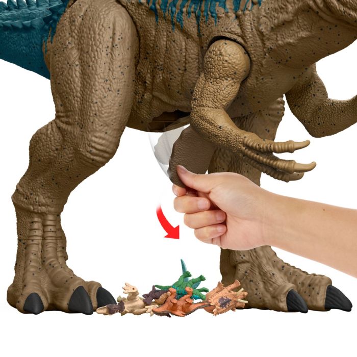 Mattel Jurassic World - Herrerasaurus Epic Attack | Dinosauro Giocattolo Con Suoni, Luci E Danni Da Battaglia | Gioco Interattivo Per Bambini 4+ Anni