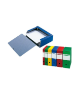 Cartella con bottoni Spazio dorso 80 blu