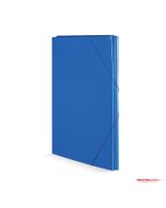 Cartellina con elastico angolare 35x50 cm blu