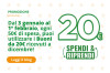 Ricevi 20€ in Buoni spesa ogni 20€ spesi