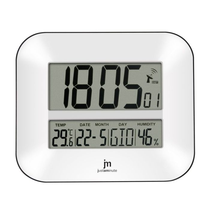 Orologio radiocontrollato bianco -Justaminute Orologio radiocontrollato bianco -Justaminute